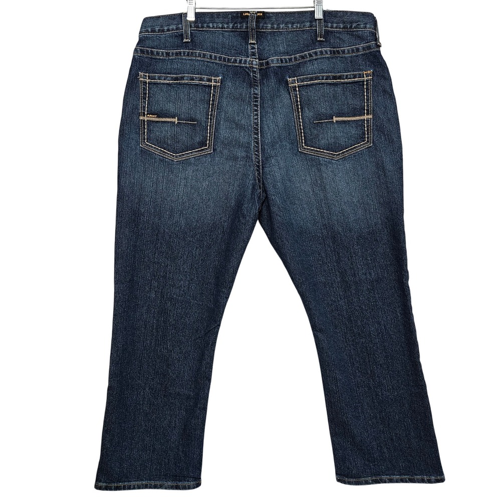 Ariat Rebar M5 Straight Leg Work 42x30 Stretch Durastretch Western Dark Wash - Picture 3 of 12